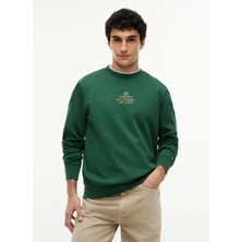 Tommy Hilfiger Yeşil Erkek Bisiklet Yaka Sweatshirt MW0MW43221L2N_BRAND Love Gold Inte