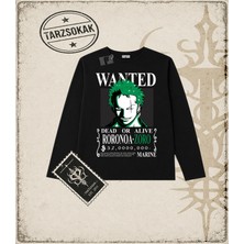 Tarzsokak One Piece Anime Karakterleri  Biskilet Yaka  Long Sleeve Beyaz