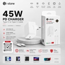Ermer Iphone 17 Air Için 45 Watt Süper Hızlı Şarj Aleti Yeni Nesil Type-C To Type-C Giriş (Başlık + Hasır Kablo)