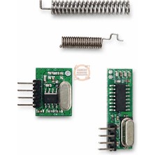 Meon Robotik Otomasyon 433 Mhz Süperheterodin Rf Alıcı Modülü ve Helisel Anten Seti – 2 Modül 2 Anten