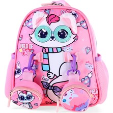 Dream Vest Gözlüklü Kedi Mini Sırt Çantası