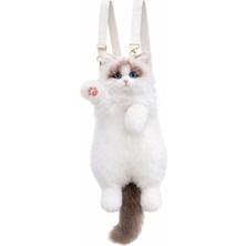 Dream Vest Büyük Kedi Sırt Çantası Beyaz-Kahverengi