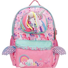 Dream Vest Unicorn Pembe Turkuaz Okul Çantası