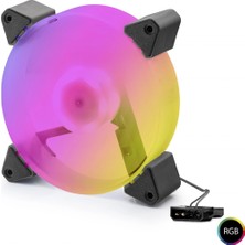 Hace Bazaar Kasa Fanı 5. Nesil Rgb 12 cm - Siyah ND2664