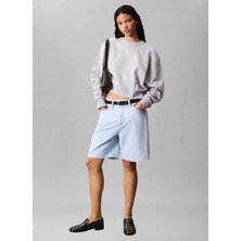 Calvin Klein Jeans Gri Kadın Bisiklet Yaka Sweatshirt LV047C911GP79