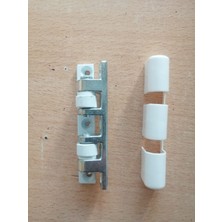 Diril Yapı Market Pvc-Pen Çelik Kapı Menteşesi Beyaz- ( 4 Adet )