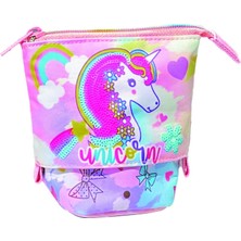 Dream Vest Çiçekli Unicorn Ayarlanabilir Kalem Çantası Çok Renkli (K)