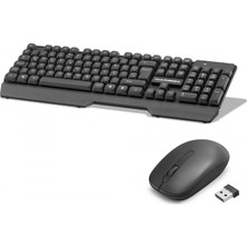 Hace Bazaar Kablosuz Klavye ve Mouse Seti - Siyah HD844