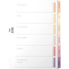 Serve Seperatör Sv-5106 A4 Günler Pastel Seri Karton