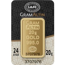 Harem Altın 20 gr 24 Ayar İAR Gram Külçe Altın