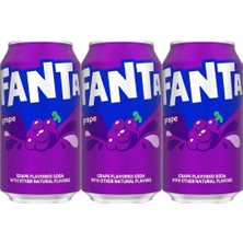 Fanta Grape Üzüm Aromalı Gazlı Içecek 355 ml (3 Adet)