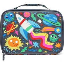 Smiggle Little Journeys Mini Kare Beslenme Çantası Gri 458129