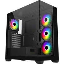 Fsp M340 850W 80+ Gen5 4X120MM Argb Fan Temperli Cam USB 3.0 Atx Mid-Tower Gaming (Oyuncu) Kasa