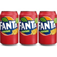 Fanta Fruit Twist Karışık Meyve Aromalı Gazlı Içecek 330 ml (3 Adet)