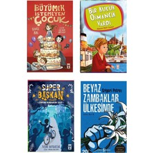 Timaş Yayınları 4-5-6.sınıf Okuma Büyümek Istemeyen Çocuk Bir Küçük Osmancık Vardı Süper Başkan / Zamanı Durduran Saat Beyaz Zambaklar Ülkesinde 4 Kitap