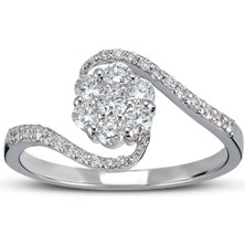 Harem Altın 0.45 Ct Coronet Pırlanta Yüzük CORY9