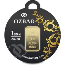 AgaKulche 24 Ayar 1 gr 995 Özbağ Külçe Altın