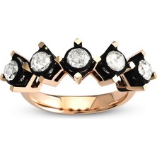 Harem Altın 0.50 Ct Elmas Beştaş Yüzük EY32