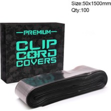 Aim Clear Grey Clip Cord Sleeves 50x1500 mm Premium Kablo Poşeti
