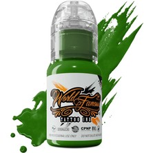 World Famous Tattoo Ink World Famous Ink Everglades Green Yeşil Dövme Boyası 1/2oz - 15ml