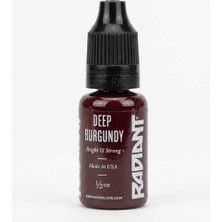 Radiant Colors Deep Burgundy Koyu Bordo Dövme Boyası 0,5oz - 15ml