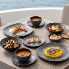 Happy Chef Velora Clay 8 Parça Yemek Takımı, Çanta Hediyeli, Thermoset Melamin