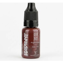 Radiant Colors Deep Red Kahve Alt Tonlu Koyu Kırmızı Dövme Boyası 0,5oz - 15ml