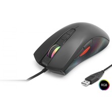 Hace Bazaar G802 Gaming Mouse 7200 Dpi 8 Tuş 1000 Hz Rgb - Siyah