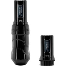 FK Irons Flux Max Stealth 3.2mm Stroke Çift Bataryalı Kablosuz Dövme Makinesi - Siyah