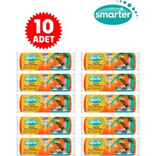 Smarter 10 Adet Büyük Büzgülü Mandalina K. Çöp Torbası (Çöp Poşeti)