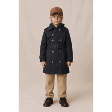 Hc Kids Wear Erkek Çocuk Içi Pamuk Astarlı Trençkot Yağmurluk