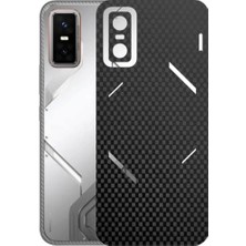 Kapps Infinix Gt 30 Pro ile Uyumlu Fiber Serisi Premium Arka Kapak Kaplama(Kenarlar Yoktur!)