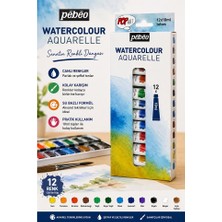 Artlantis Sulu Boya 12 Renk 12 ml Tüp 1 Paket Pepeo Suluboya Seti 12 Li Tüpte Canlı Parlak ve Solmayan Profesyonel
