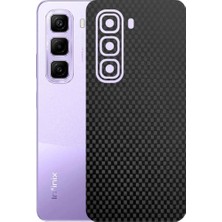 Kapps Infinix Hot 50 Pro ile Uyumlu Fiber Serisi Premium Arka Kapak Kaplama(Kenarlar Yoktur!)