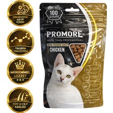 Promore Crunchy Chicken Kedi Ödül Maması 60 gr – Taurin ve Prebiyotik Destekli