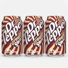 Dr Pepper Cream Swirl Karışık Aromalı Gazlı Içecek 330 ml (3 Adet)