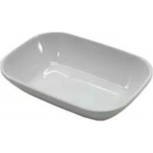 Akn Melamin Tabak 17CM, Lokanta Tarzı Meze Büyük Kayık Kare Çerezlik 1 Adet