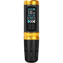 Ava Unı-X Wireless Pen 4.0mm Stroke Gold Kablosuz Dövme Makinesi