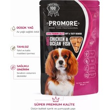 Promore Chicken & Ocean Fish Küp Köpek Ödül Maması 80 gr – Tahılsız, Düşük Yağlı, Yumuşak Ödül