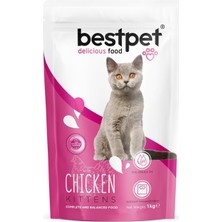 Bestpet Yavru Kediler Için, Tavuk Etli ve Pirinçli Kuru Mama, 1 kg