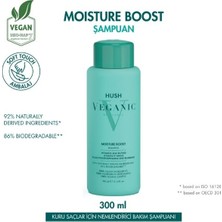 Hush Veganic Moisture Boost Kuru Saçlar Için Nemlendirici Şampuan 300 ml