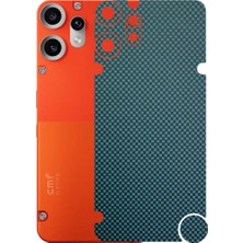 Kapps Cmf Phone 2 Pro ile Uyumlu Fiber Serisi Premium Arka Kapak Kaplama(Kenarlar Yoktur!)