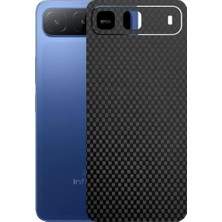 Kapps Infinix Hot 60I 5g ile Uyumlu Fiber Serisi Premium Arka Kapak Kaplama(Kenarlar Yoktur!)