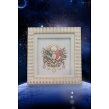 TAN EXPRESS Lüx Plastik Çerçeveli Osmanlı Tuğrası Duvara Asılır Ayaklıdır Masaya Konulur 19X17 cm 1 Adet