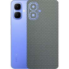 Kapps Infinix Smart 10 ile Uyumlu Fiber Serisi Premium Arka Kapak Kaplama(Kenarlar Yoktur!)