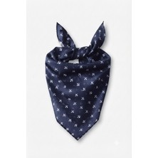 Papuç Sepeti Anchor Çapa Desenli %100 Pamuklu Çok Amaçlı Bandana Fular