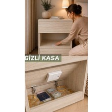 Fahrettin Küçük Gizli Komodin - Kasalı Komodin - Gizli Bölmeli Komodin - Akıllı Kasa - Komodin- Gizli Çekmece Komdin- Gizli Kasa Komodin- Kartlı Komodin Traventer