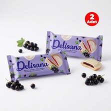 Delisana Beyaz Çikolatalı Frenk Üzümü Aromalı Jöle Dolgulu Kek 135GR (2 Adet)