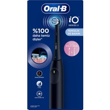 Oral-B Io2 Siyah Şarjlı/elektrikli Diş Fırçası, 1 Fırça Başlığı, Tek Şarjda 4 Haftaya Varan Kullanım