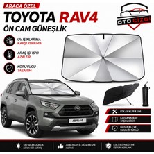 OtoÇizgi Toyota Rav4 Şemsiye Tip Ön Cam Güneşliği Katlanabilir Uv Korumalı Araç Cam Güneşlik